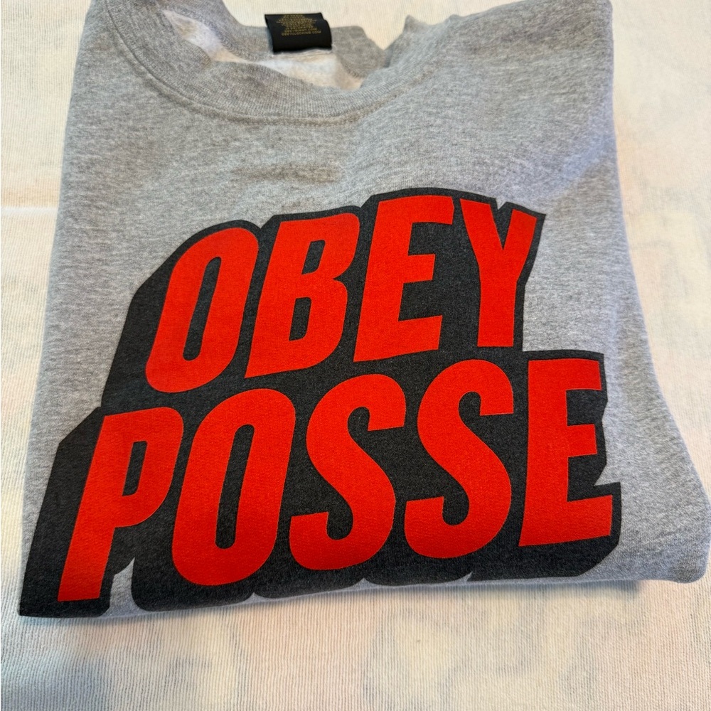 Obey Posse Gray Crewneck